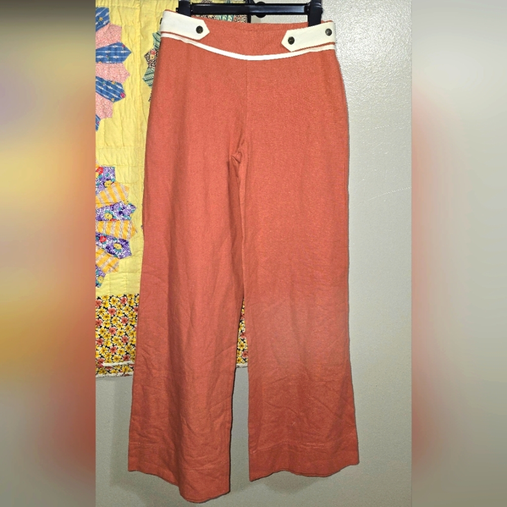 THE EARTH COLLECTION Orange Wide Leg Pants with Breezy Fit